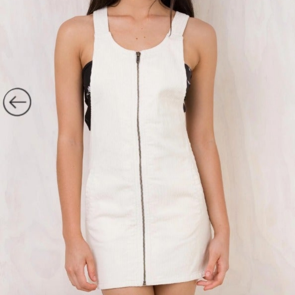 Afends "Almond" pinafore dress corduroy overall
